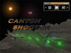 (a) Canyonshooter Menü